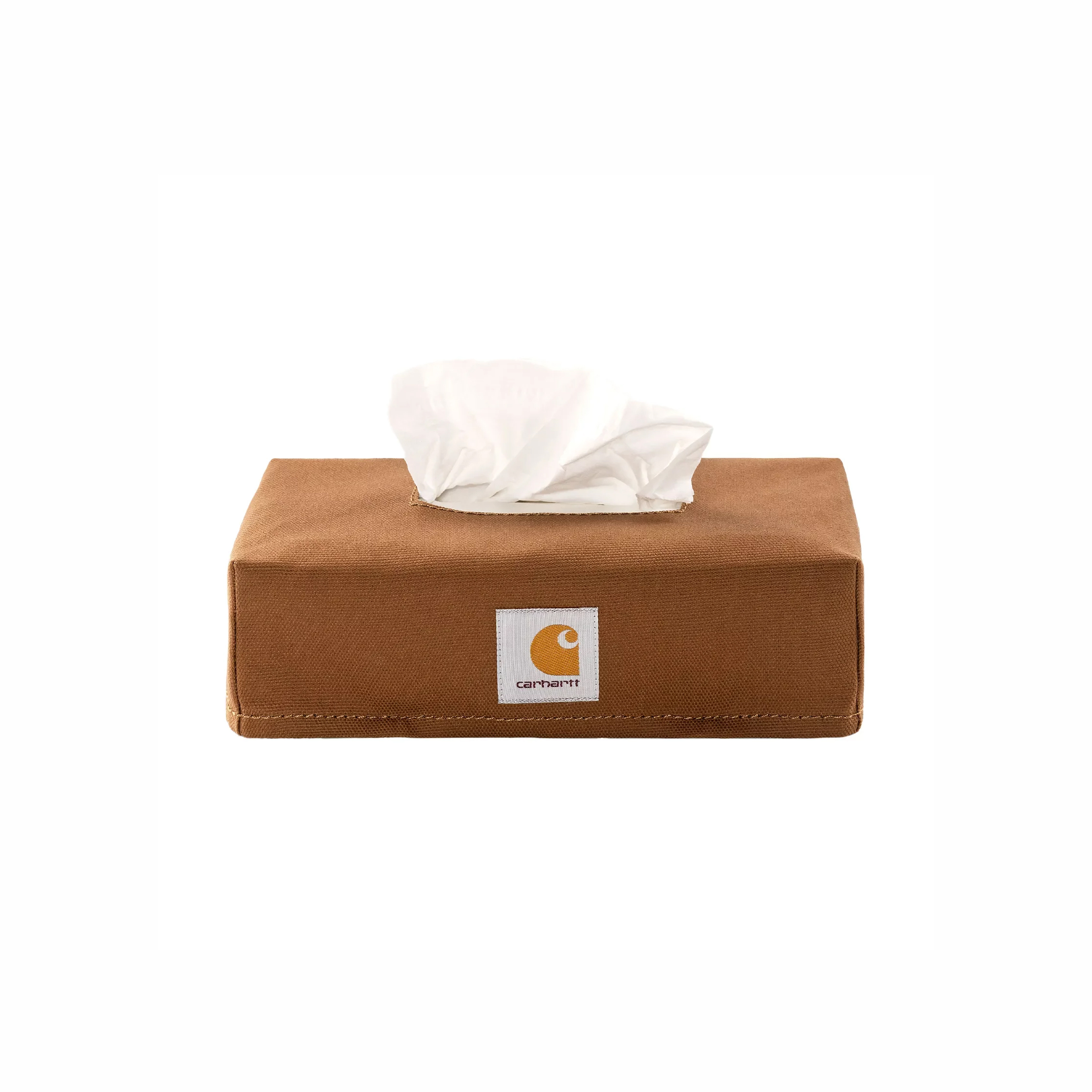 -(E13e05)-CARHARTT WIP TISSUE BOX COVER 面紙盒套 咖啡色-I033287-HZXX