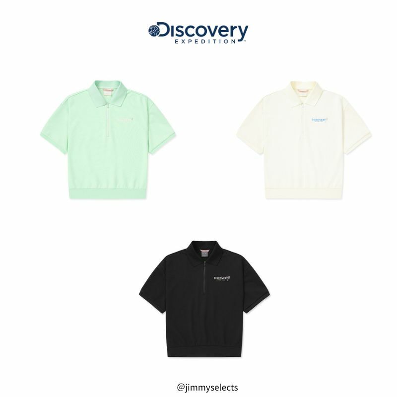 【代購】Discovery 女款運動休閒短袖訓練半拉鍊 DWTR93043-BKS