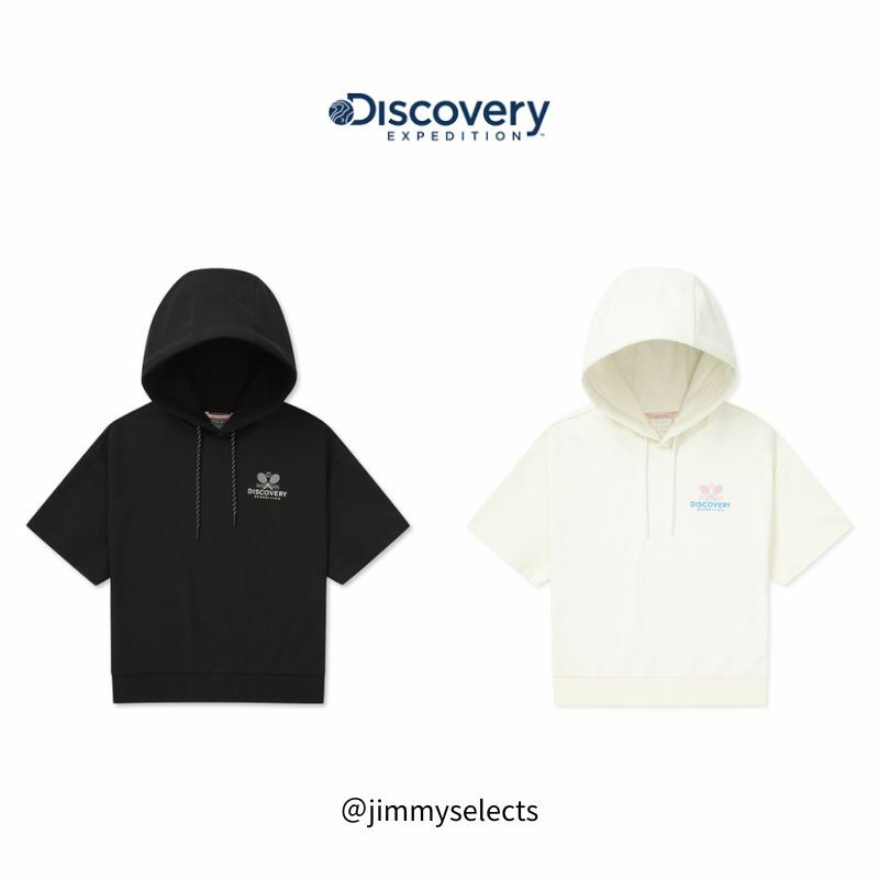【代購】Discovery 女式運動休閒短袖訓練帽衫 DWTR95043-BKS