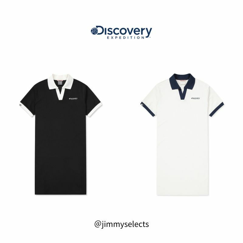 【代購】Discovery 女式領連衣裙 DWOP93043-IVS