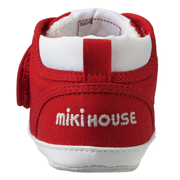 經典鞋帶造型步前鞋-紅