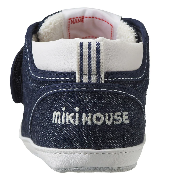 經典鞋帶造型步前鞋-靛藍