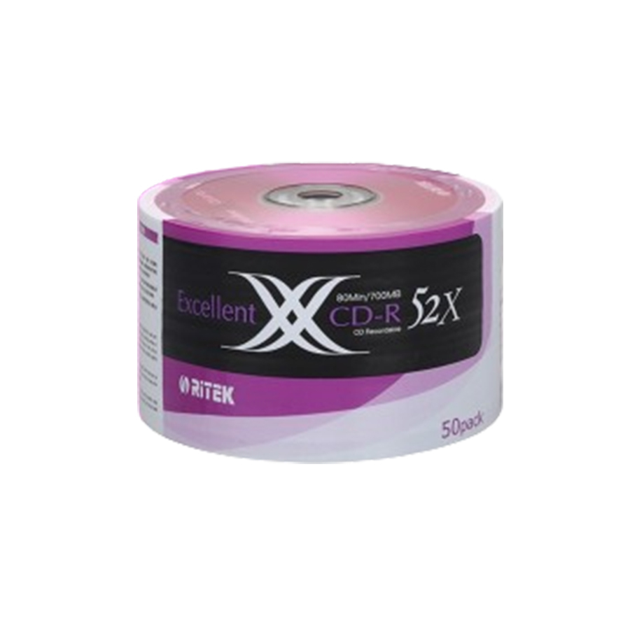 錸德 RiTEK X 系列 ( 二代 ) CD-R 52X 50 片