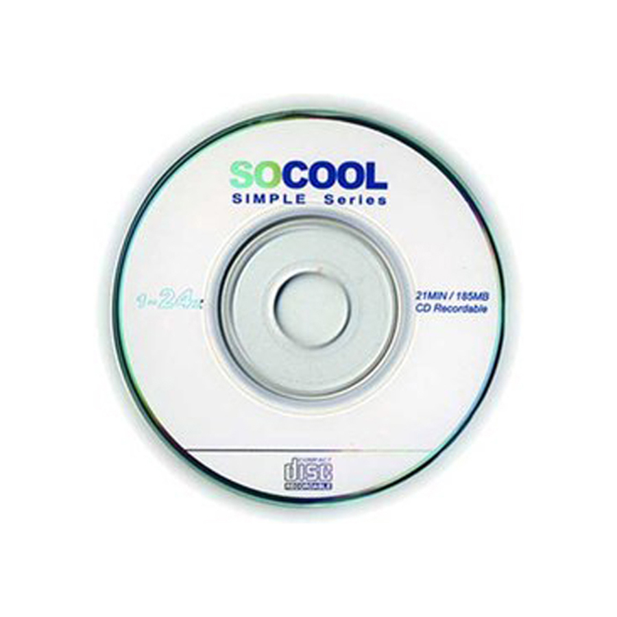 SOCOOL 8cm CD-R 24X 210MB/24MIN 10片