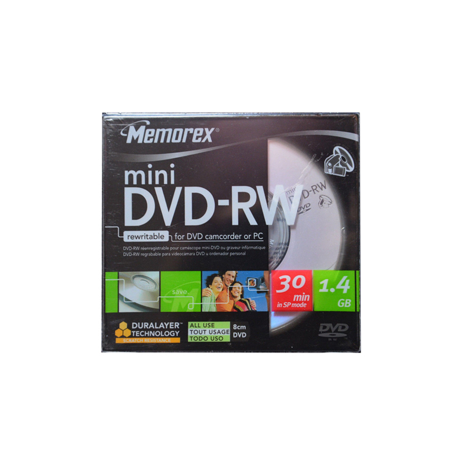 memorex 8公分 1~2X DVD-RW DVD CAM單片