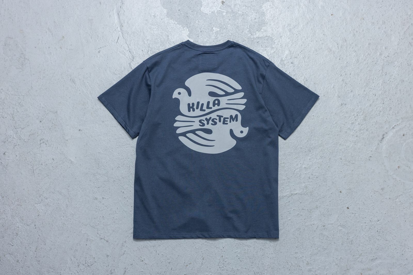 KILLASYSTEM 23S/S PEACE PIGEON TEE(深海洋藍色)