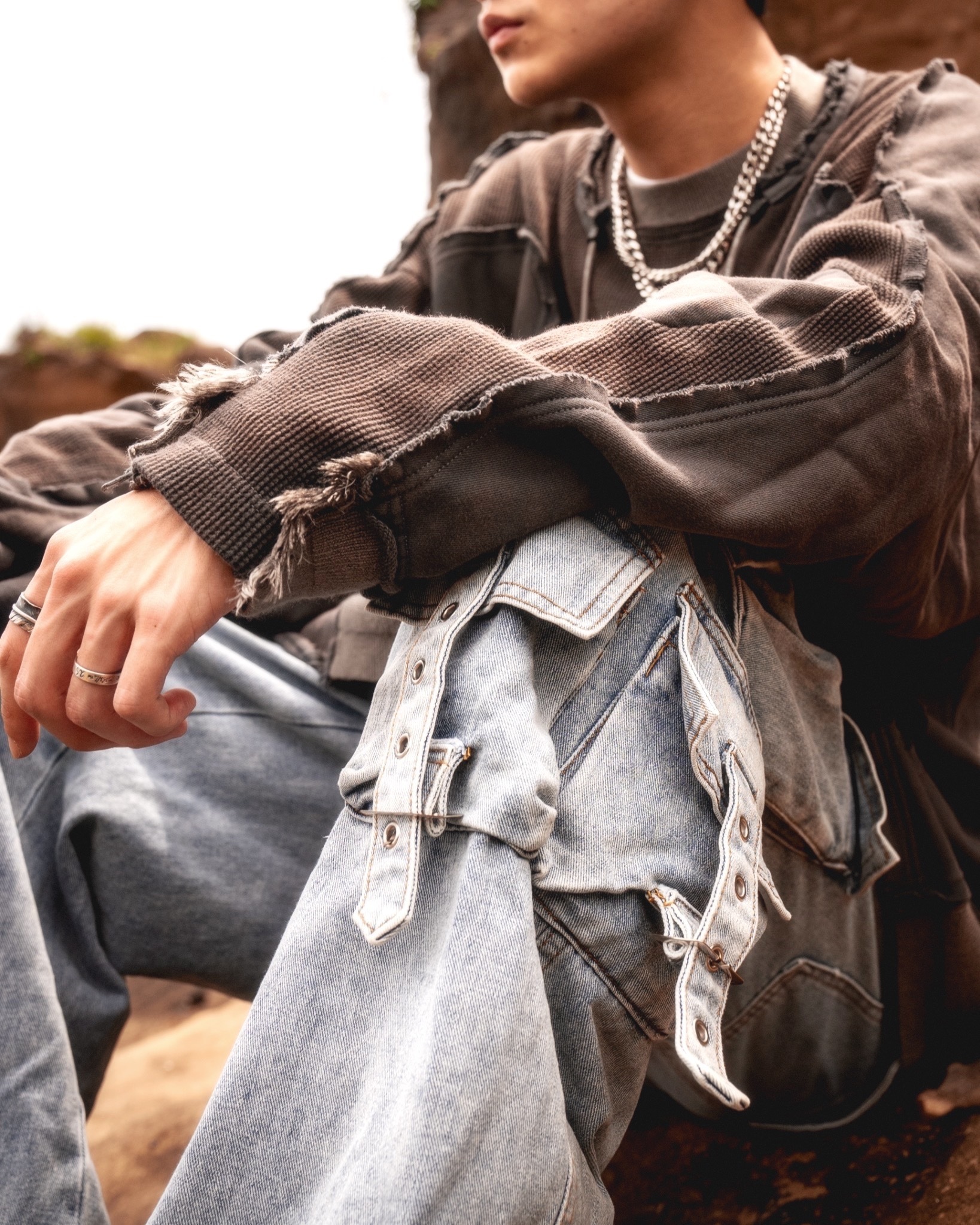 【Focus Store】現貨 Hamcus SS24 DUSZEN OB / Subterranean Dweller's Vintage Pullover 衛衣 SM01524-1 NB