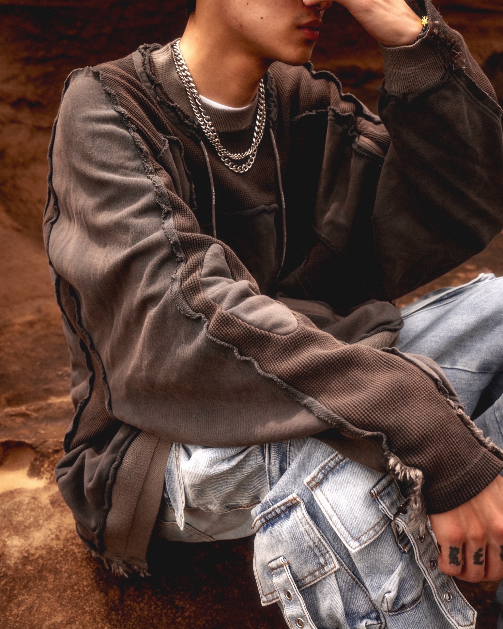 【Focus Store】現貨 Hamcus SS24 DUSZEN OB / Subterranean Dweller's Vintage Pullover 衛衣 SM01524-1 NB