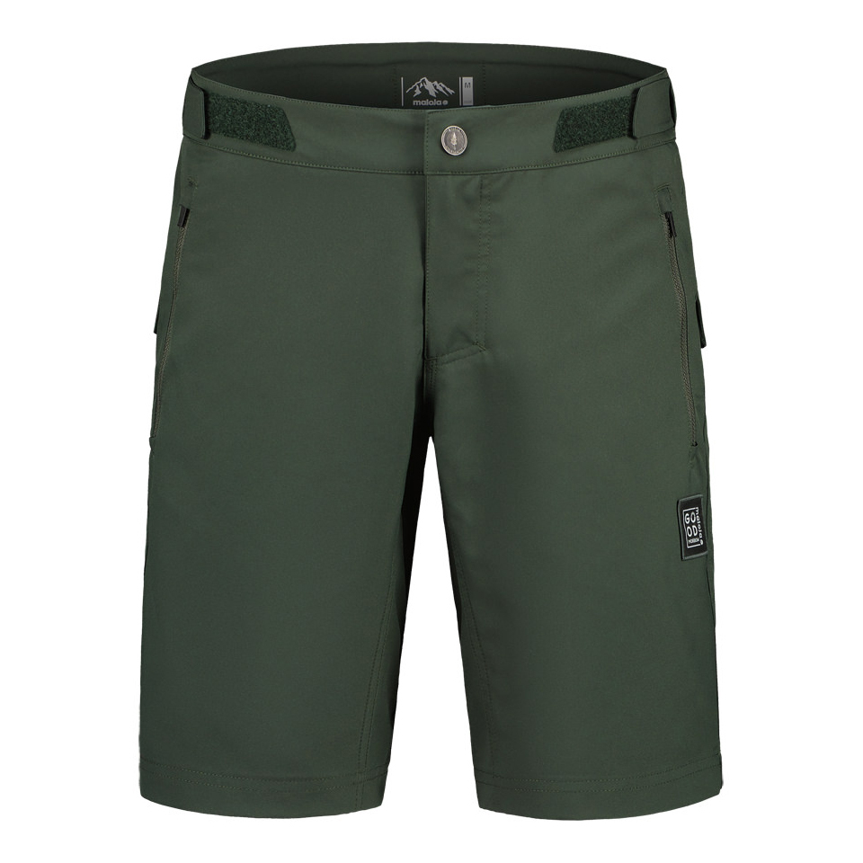 【MALOJA】男排汗快乾背面刺繡短褲 / 24MA37245-[黑、綠]