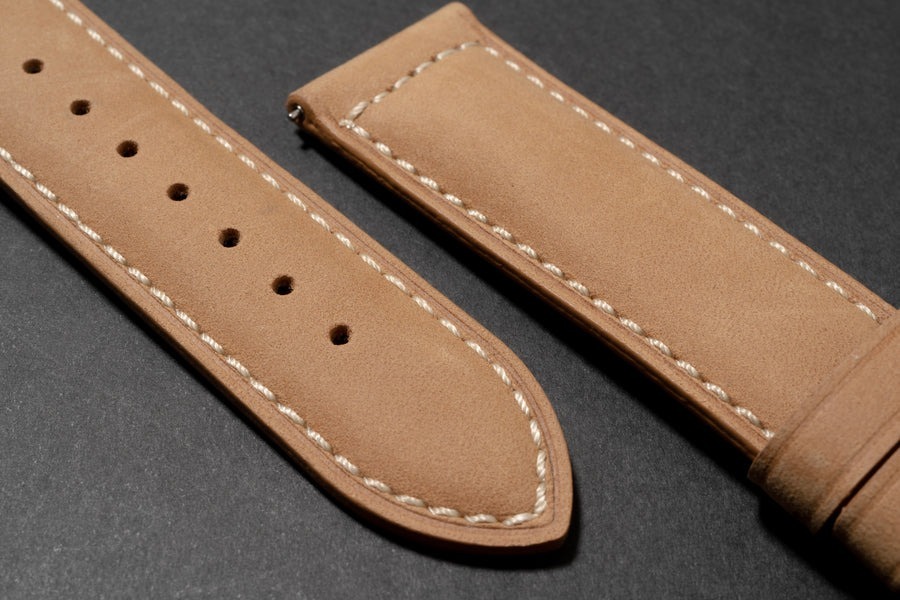 MATT TAN CRAZY HORSE LEATHER STRAP - CS01.2