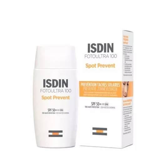 Isdin FotoUltra 100 Spot Prevent Sun Spots Prevention SPF50+   臻維光護隔離防護沁融防曬液50ml