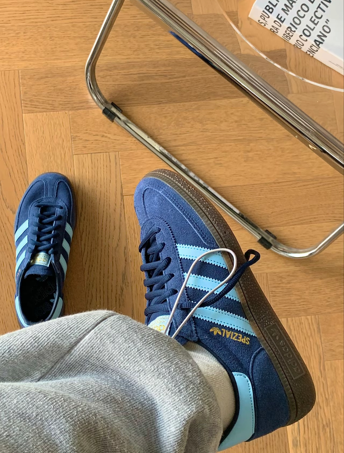 Adidas Handball Spezial 霧霾藍 深藍 水藍 麂皮 BD7633/預購