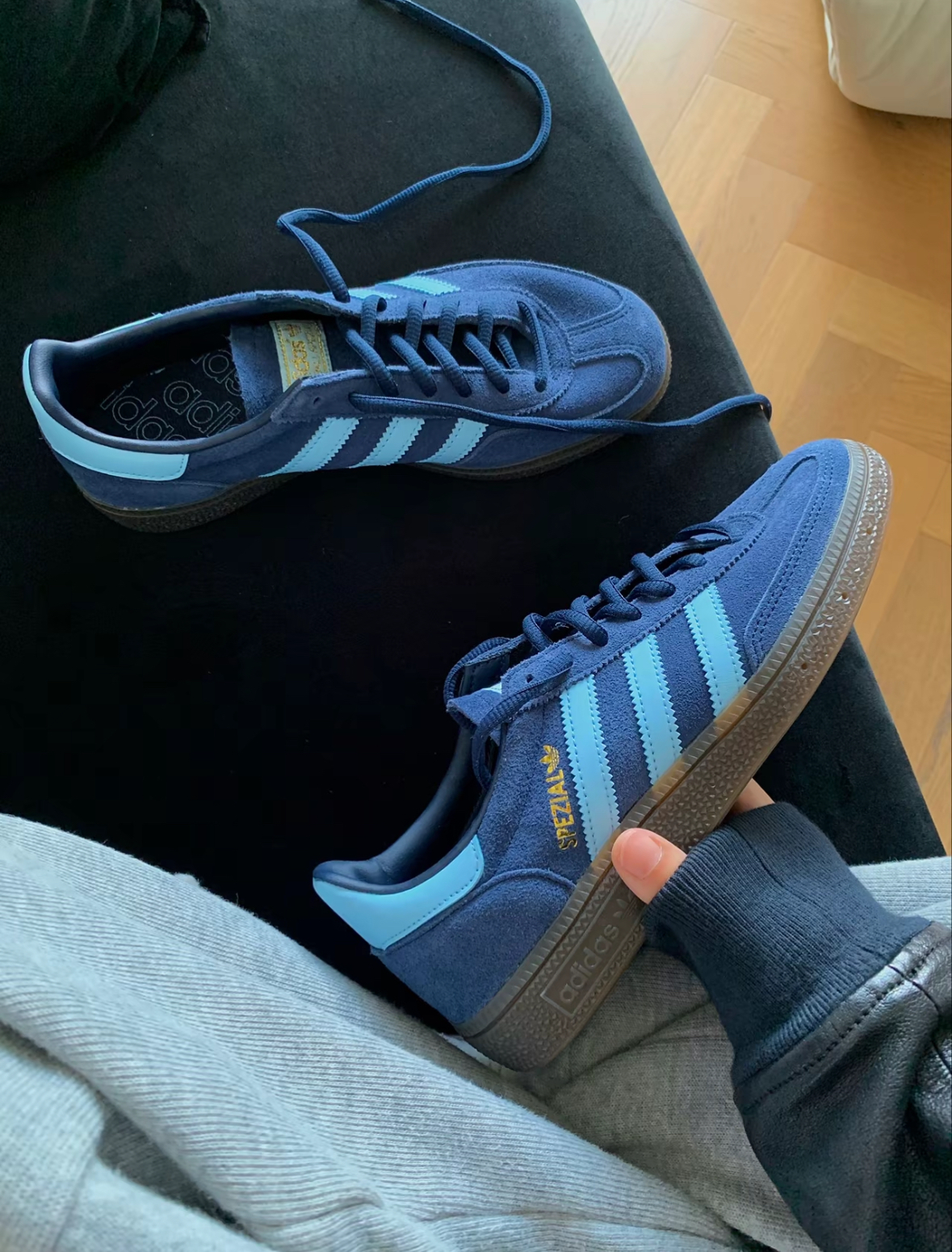Adidas Handball Spezial 霧霾藍 深藍 水藍 麂皮 BD7633/預購