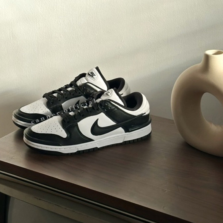 W NIKE DUNK LOW TWIST 女鞋 黑白 DZ2794-001