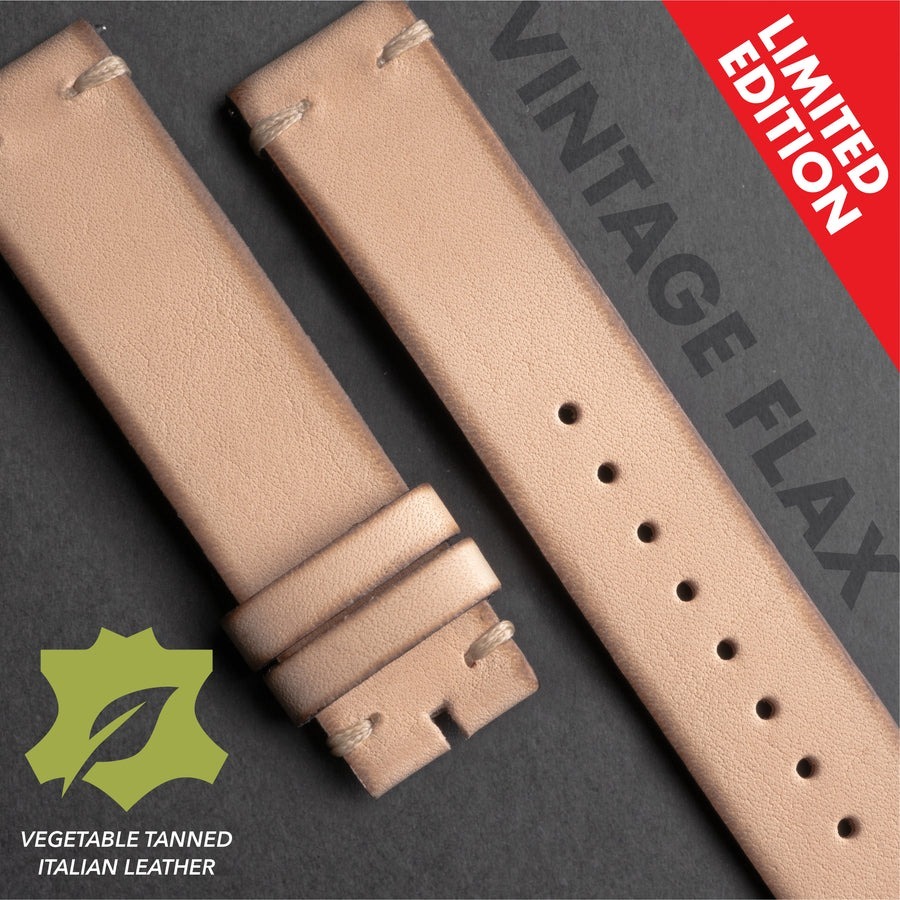 VINTAGE FLAX LEATHER STRAP - VS01.3