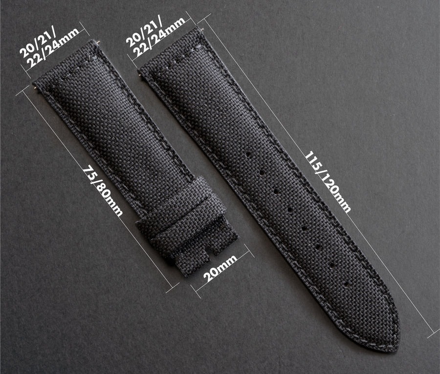 BLACK CORDURA NYLON STRAP - CNS01.1