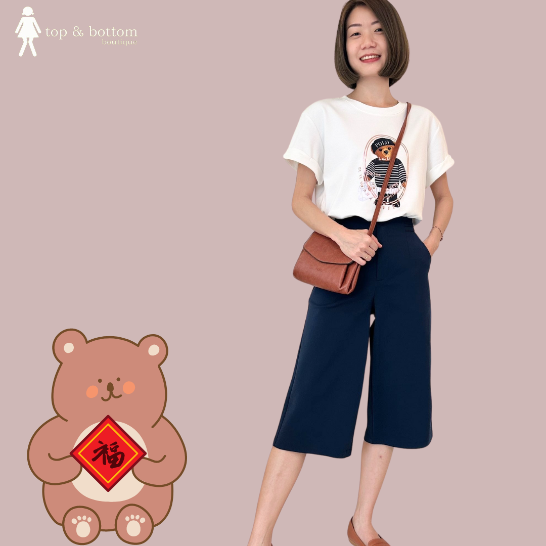 3 QUARTER WIDE LEG PANT