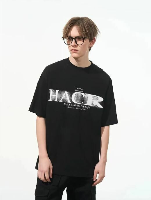 Harsh and Cruel 24SS 漸層logo手寫字體短袖HL241020039