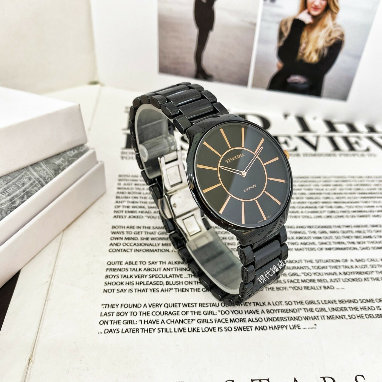 【TIVOLINA小紅帽 】超薄永恆陶瓷錶 MAW3718-K 38mm 現代鐘錶