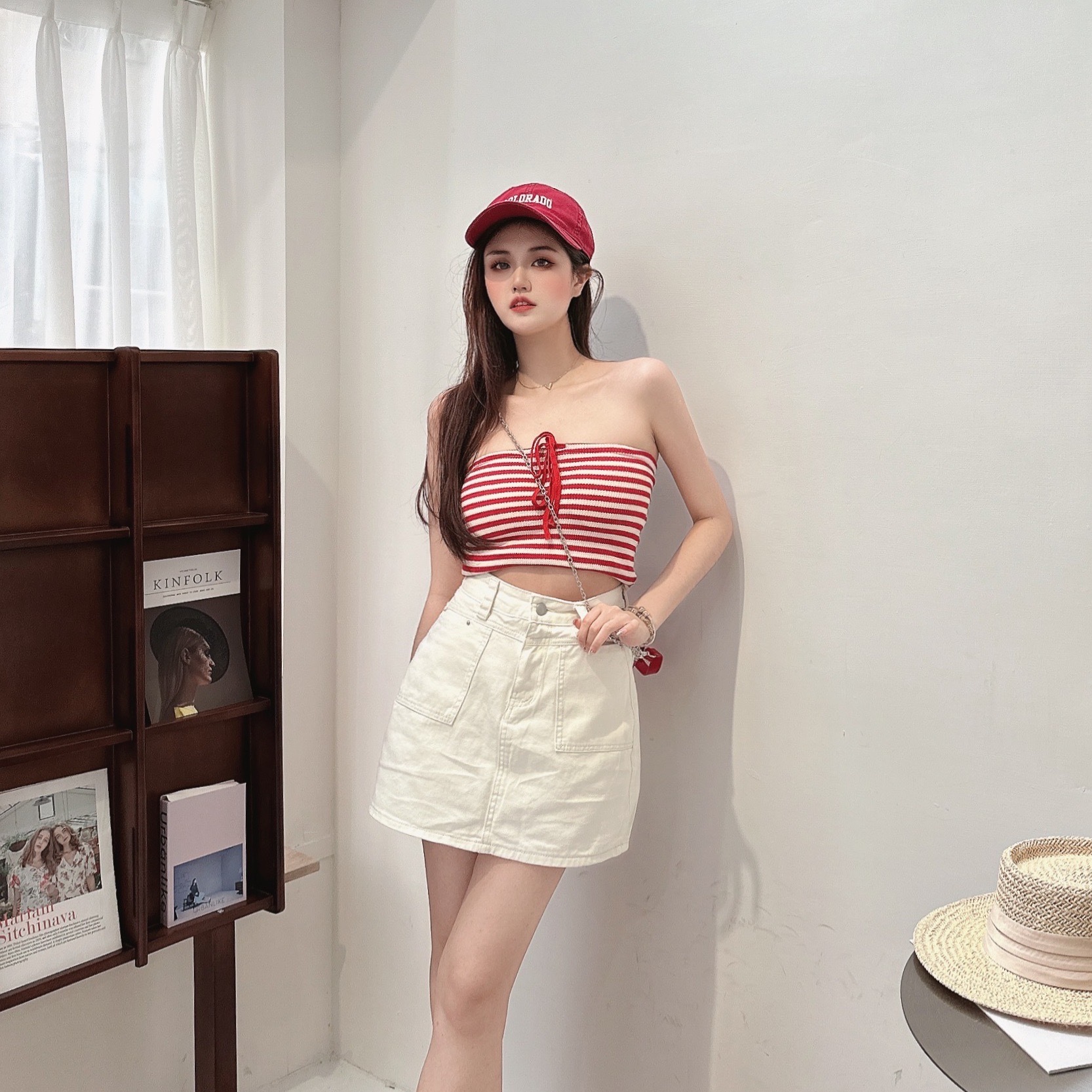 微辣綁結平口BRA TOP/四色