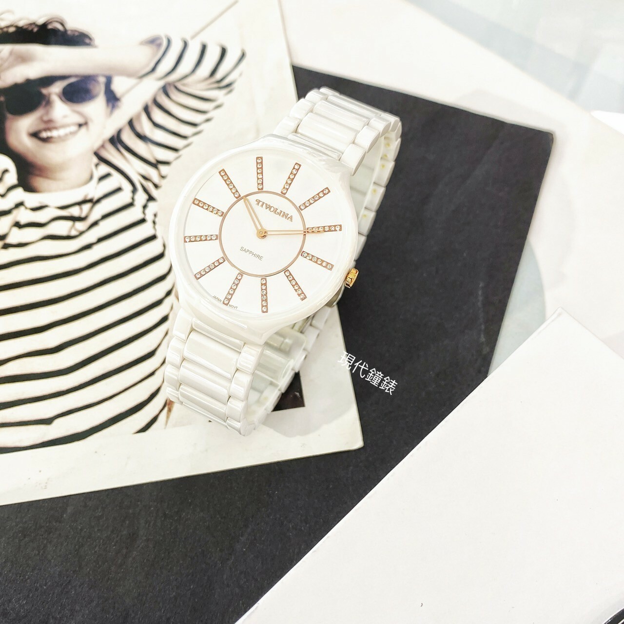 【TIVOLINA 小紅帽】超薄永恆陶瓷錶 MAW3718-DW 白38mm 現代鐘錶