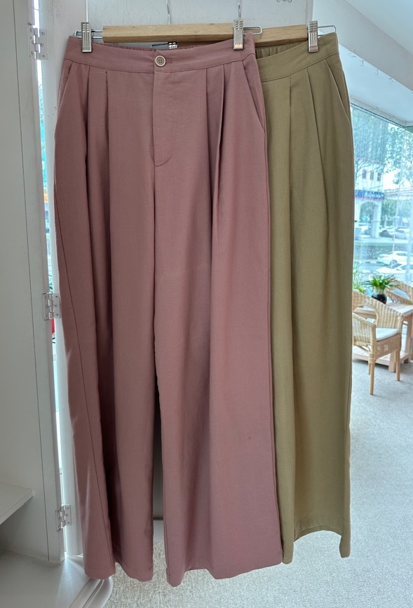 HIGH WAISTED WIDE LEG LONG TROUSER