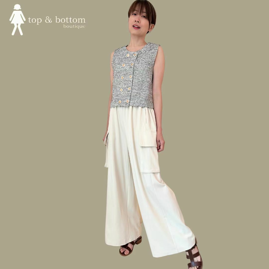 ELASTIC WAIST CARGO LONG PANT