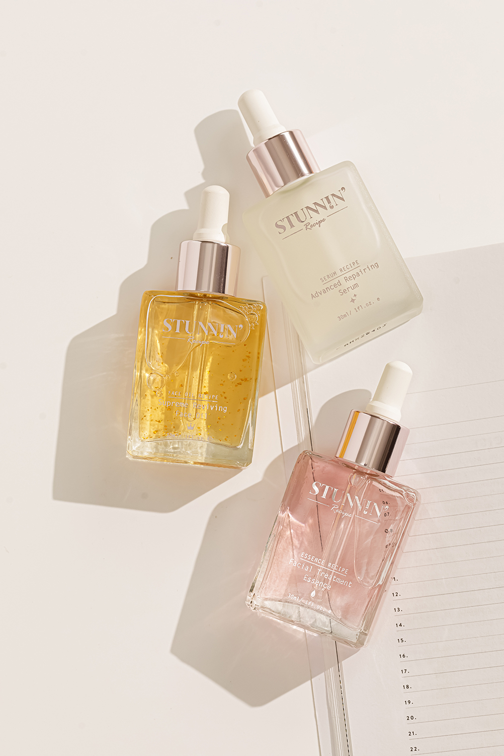 **母親節優惠 全效三步驟- （B3超級補水晶萃+益生菌超級修護精華+黃金神盾全效精華油）