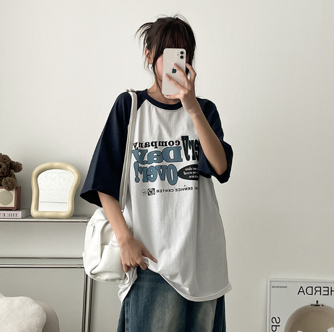 夏季現貨｜RAGLAN 拼色 OVERSIZED 短袖T恤