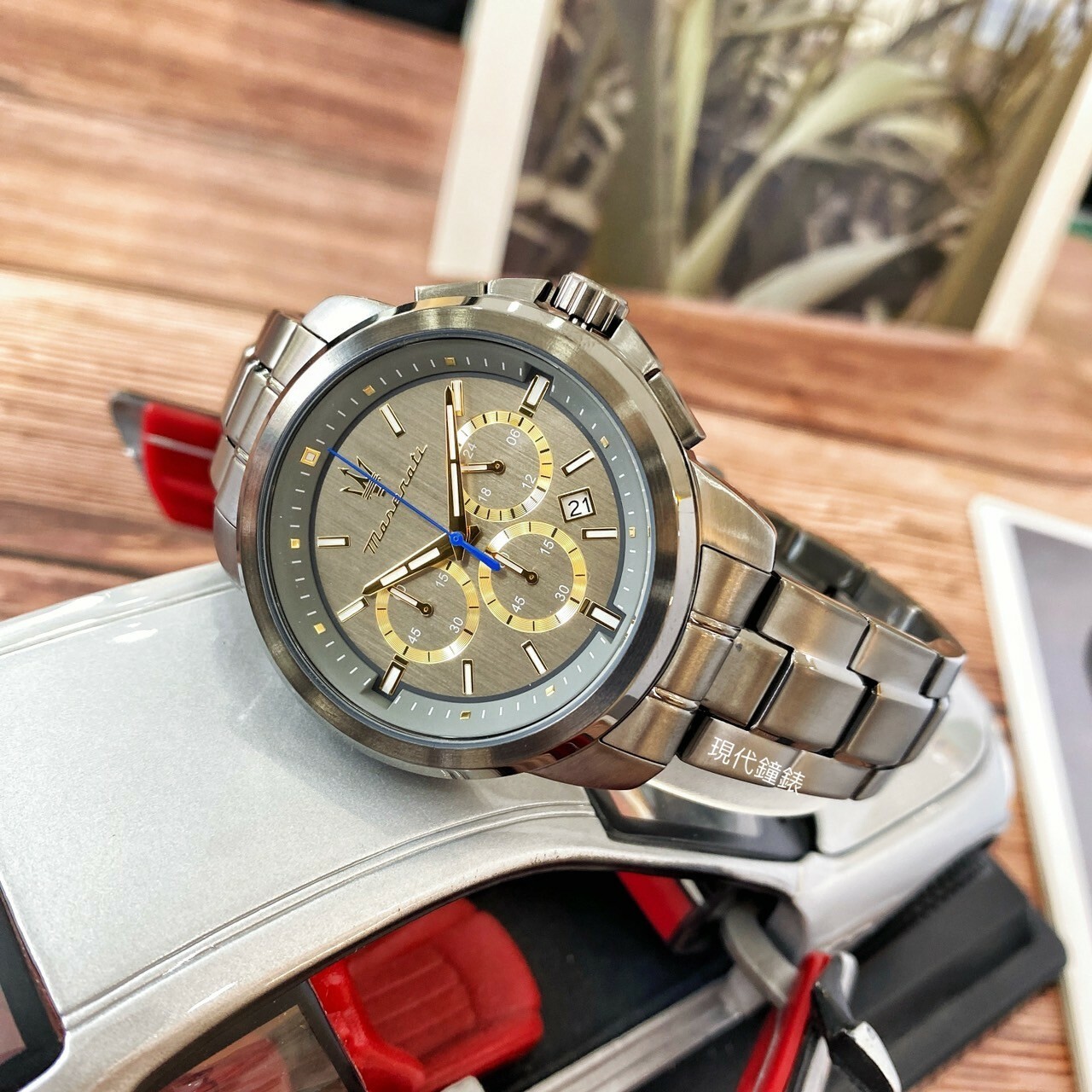 【Maserati 瑪莎拉蒂】SUCCESSO輝煌成就系列三眼槍色不鏽鋼腕錶 R8873621007 44mm 現代鐘錶