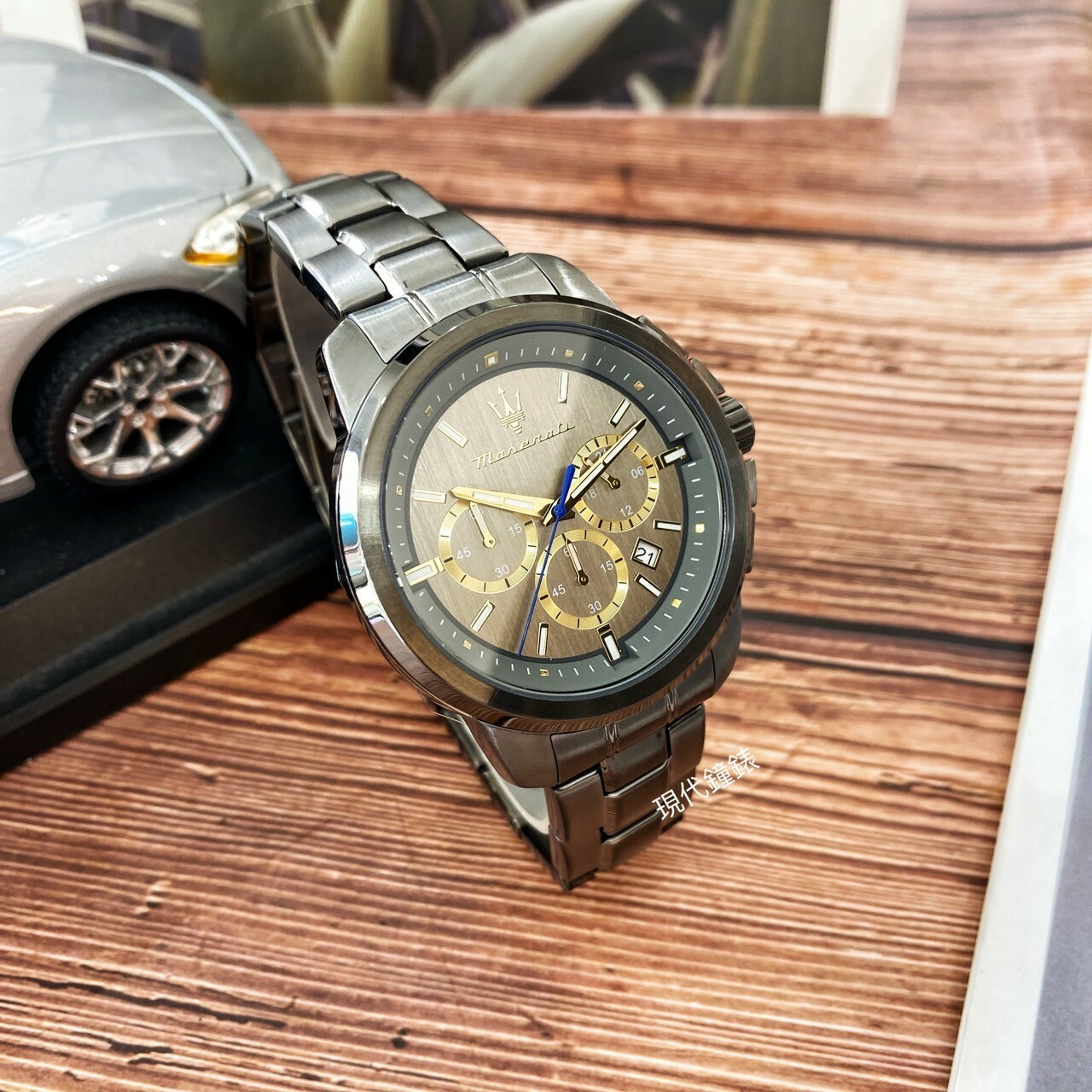 【Maserati 瑪莎拉蒂】SUCCESSO輝煌成就系列三眼槍色不鏽鋼腕錶 R8873621007 44mm 現代鐘錶