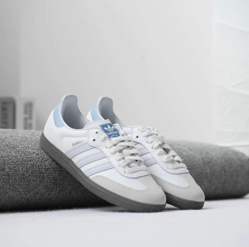 Adidas Originals Samba OG 莫蘭迪 海鹽藍 寶寶藍 板鞋 休閒鞋 ID2055