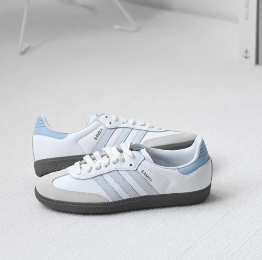 Adidas Originals Samba OG 莫蘭迪 海鹽藍 寶寶藍 板鞋 休閒鞋 ID2055