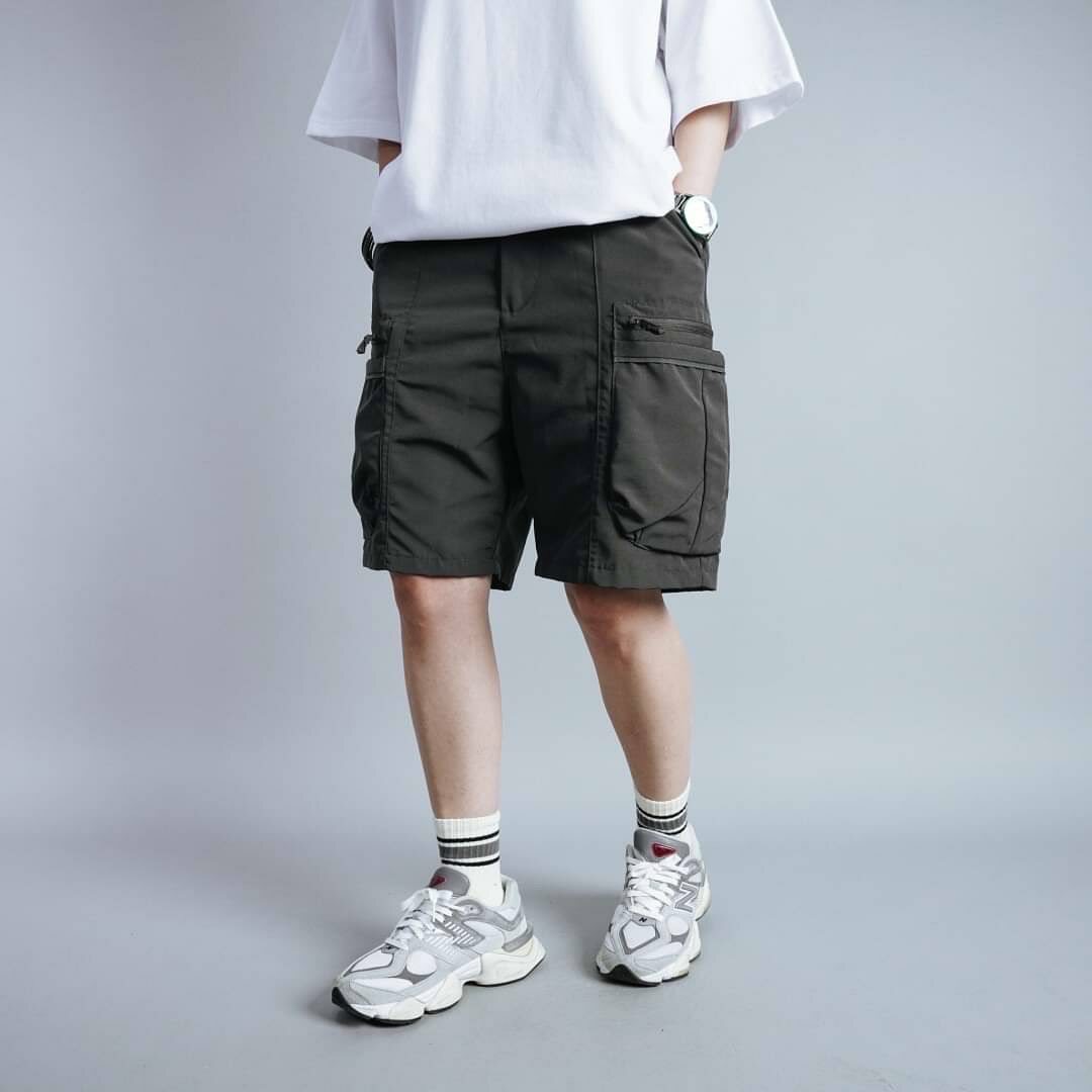 sbg 防潑水 八口袋 立體剪裁 工裝短褲  058