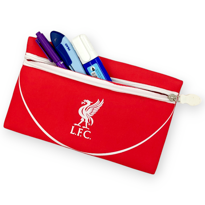 利物浦紅色白線筆袋