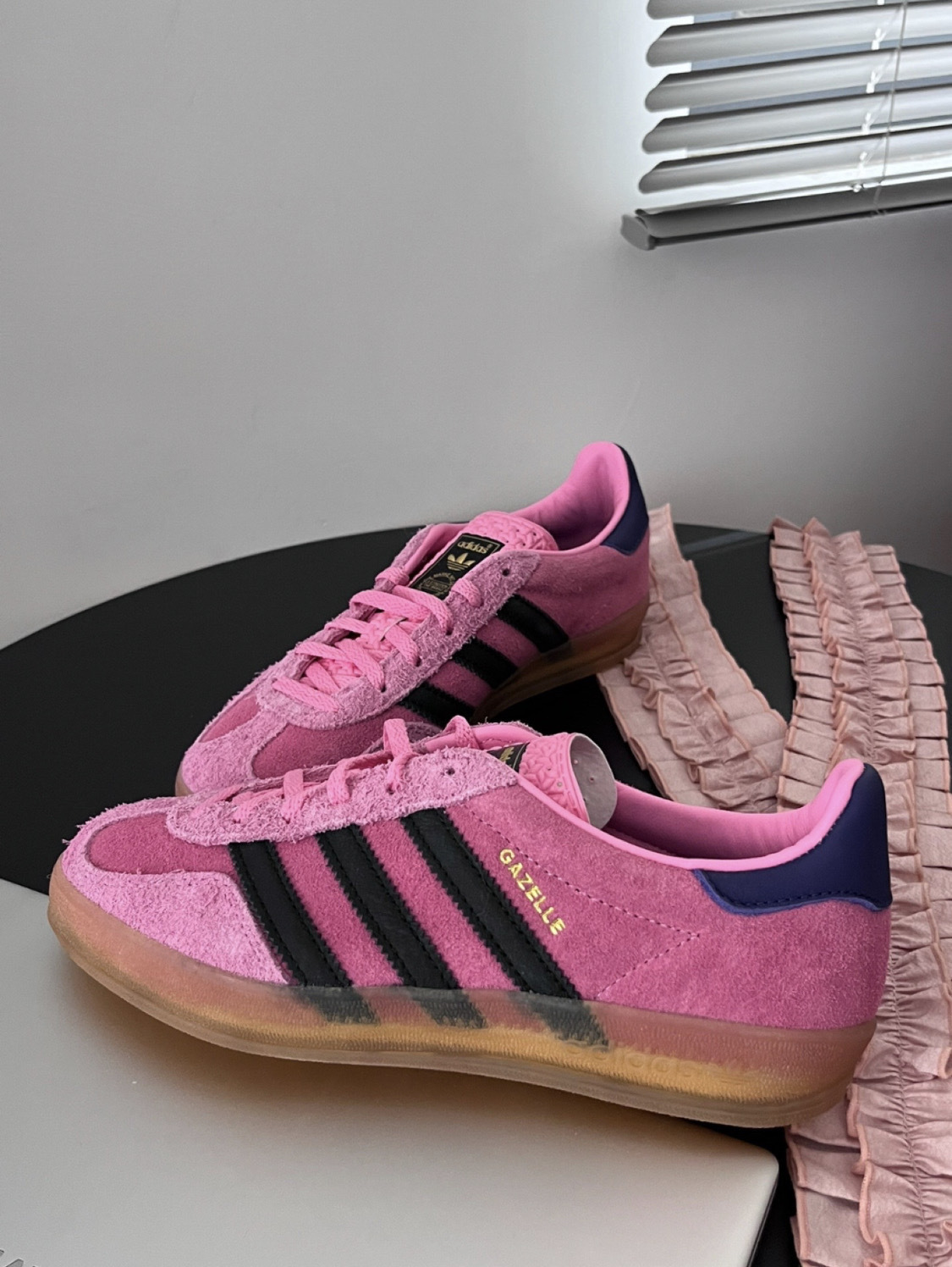 Adidas Gazelle Indoor 女款 粉紫 IE7002