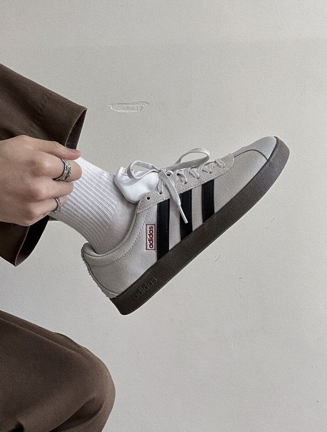 Adidas Neo VL Court Grey 岩石巧克力 HQ1802