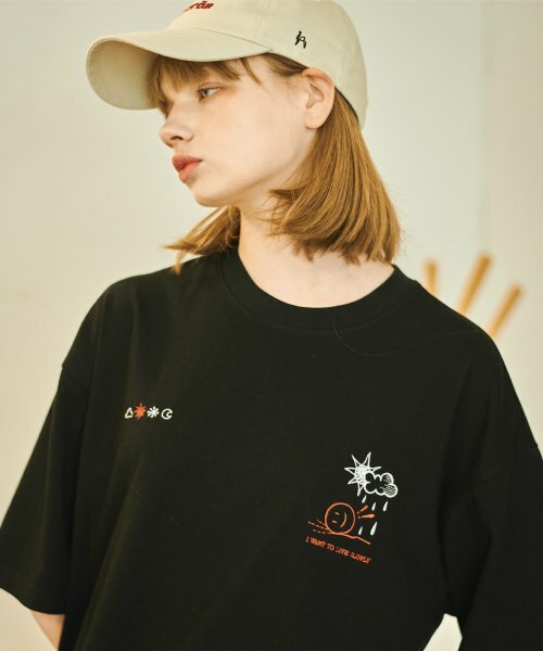 韓國🇰🇷連線 CPGN STUDIO NICE WEATHER 刺繡 短袖 短T 黑色 白色(任買兩件711免運)/預購