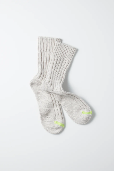 ROTOTO CHUNKY RIBBED CREW SOCKS (3色)