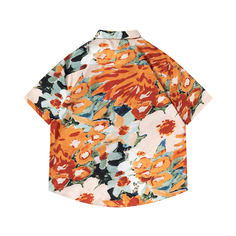 花襯衫 油畫花卉 文青