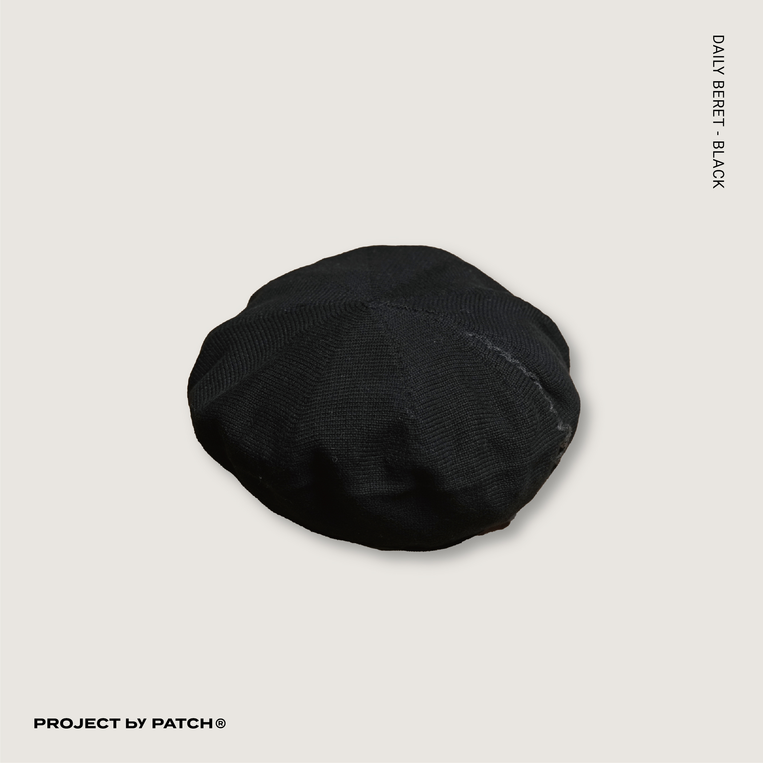 P.B.P -  DAILY BERET  - BLACK