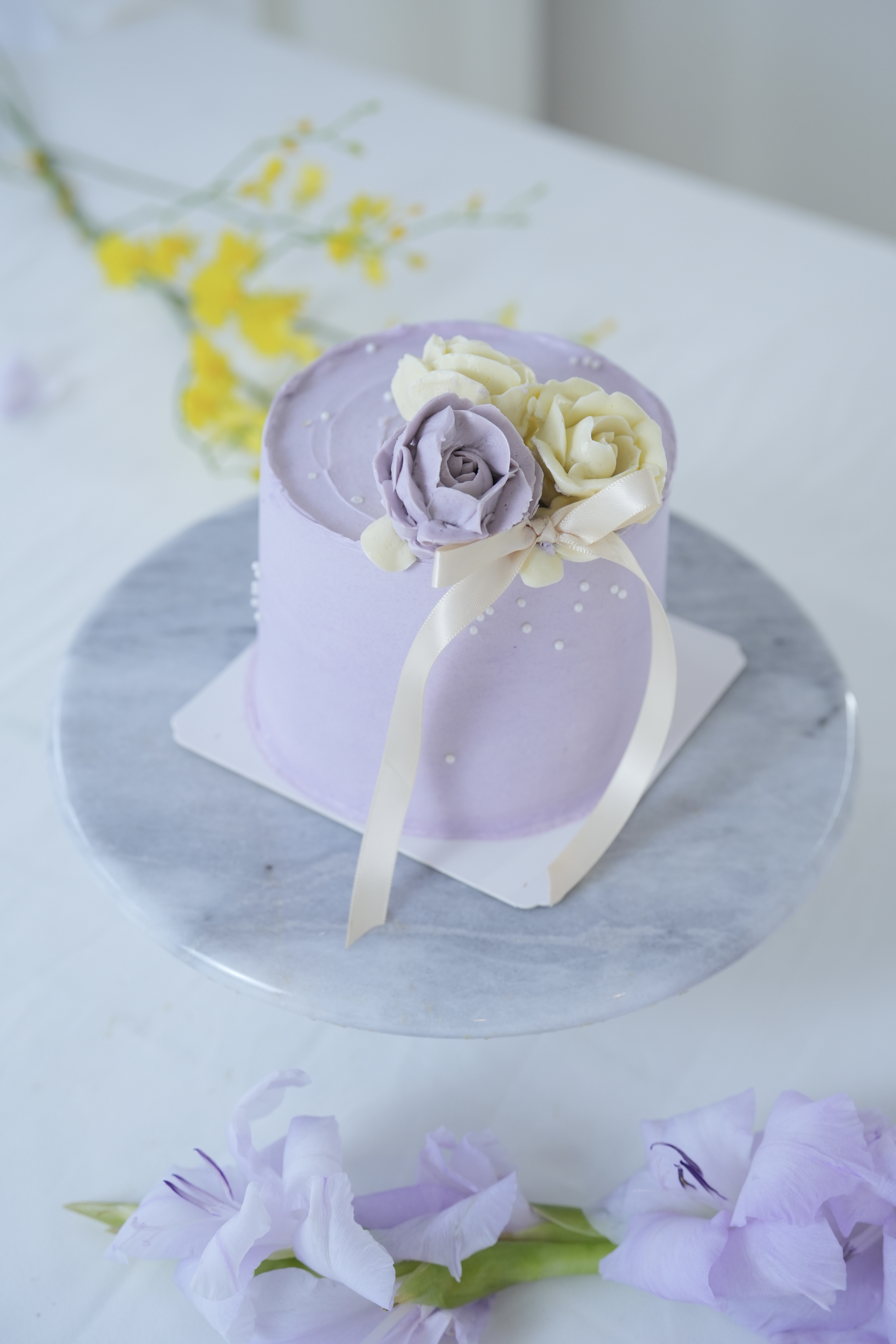 母親節蛋糕（粉紫色調）