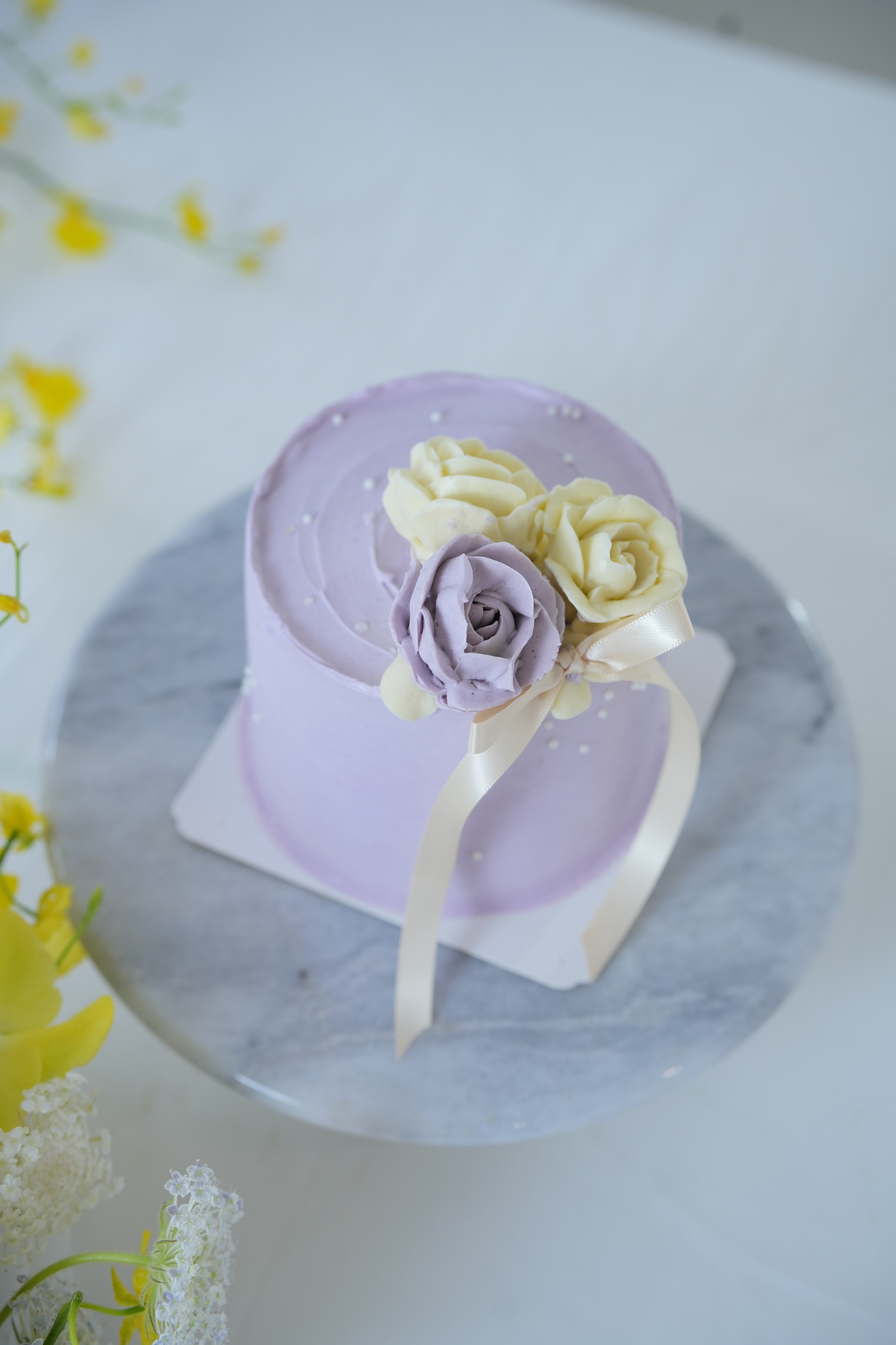 母親節蛋糕（粉紫色調）