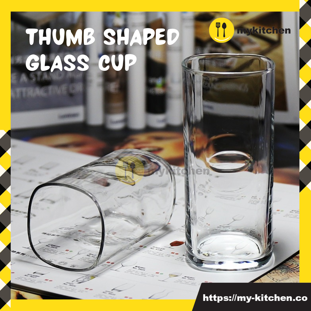 [MY KITCHEN] Thumb Shaped Glass Cup Water Glass Cup Ins