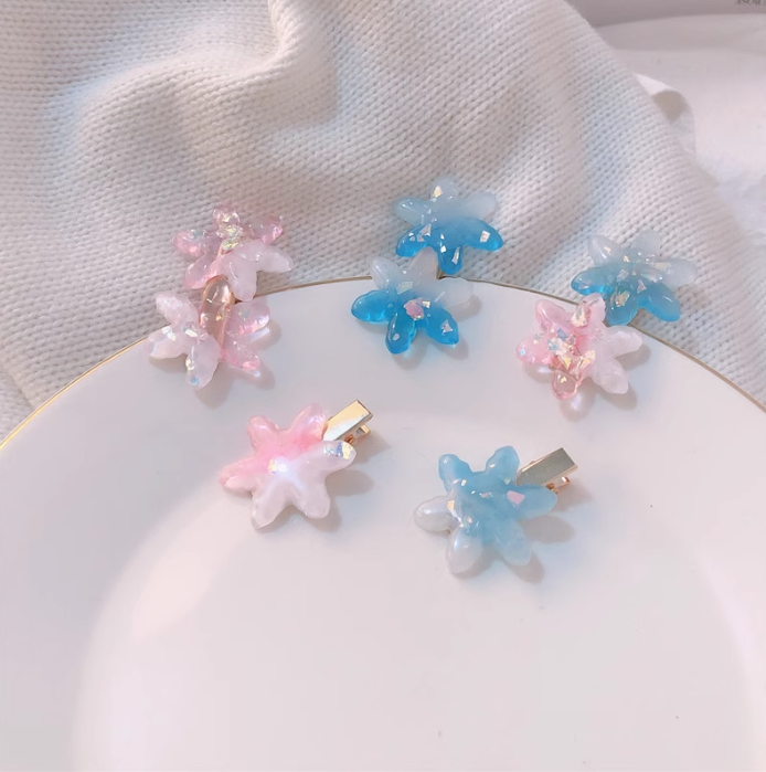 [4 FOR RM10] Ocean Series Iridescent Starfish Hair Clip