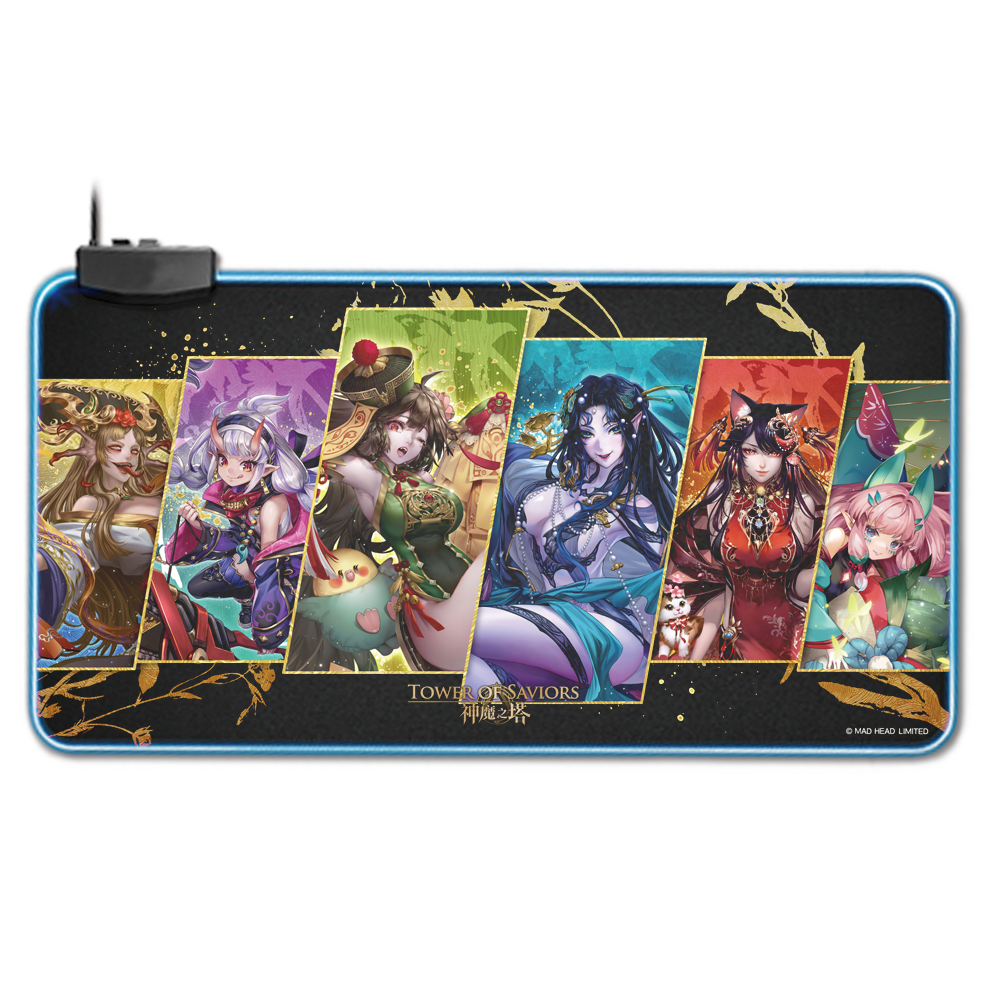 《神魔之塔》醉夢傾城發光電競滑鼠墊