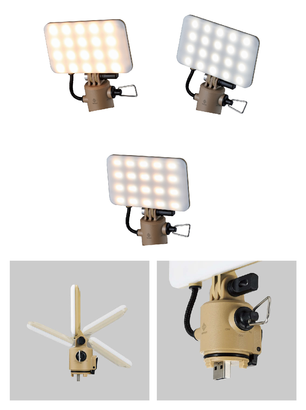 NESTOUT面板型LED燈“FLASH-1”(DE-NEST-GFL01) 系列_日本elecom野外系列