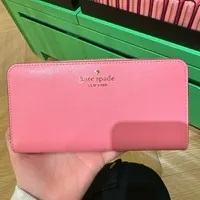 [S] KATE SPADE KC578 MADISON LARGE CONT WALLET SAFF LEATHER,BLOSSOM PINK, 196021466304 (SKS1106)