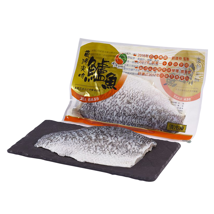 【峰漁佳食】菌沛尖吻鱸魚排(250g±5%/包,多規格)