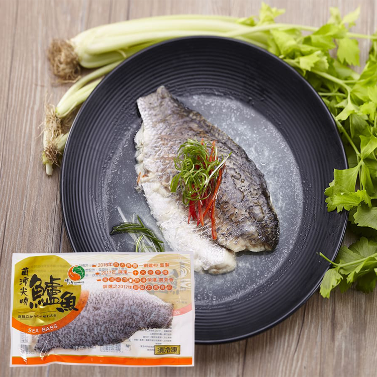【峰漁佳食】菌沛尖吻鱸魚排(250g±5%/包,多規格)